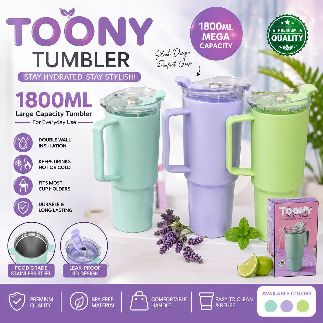 1800ML Tumbler