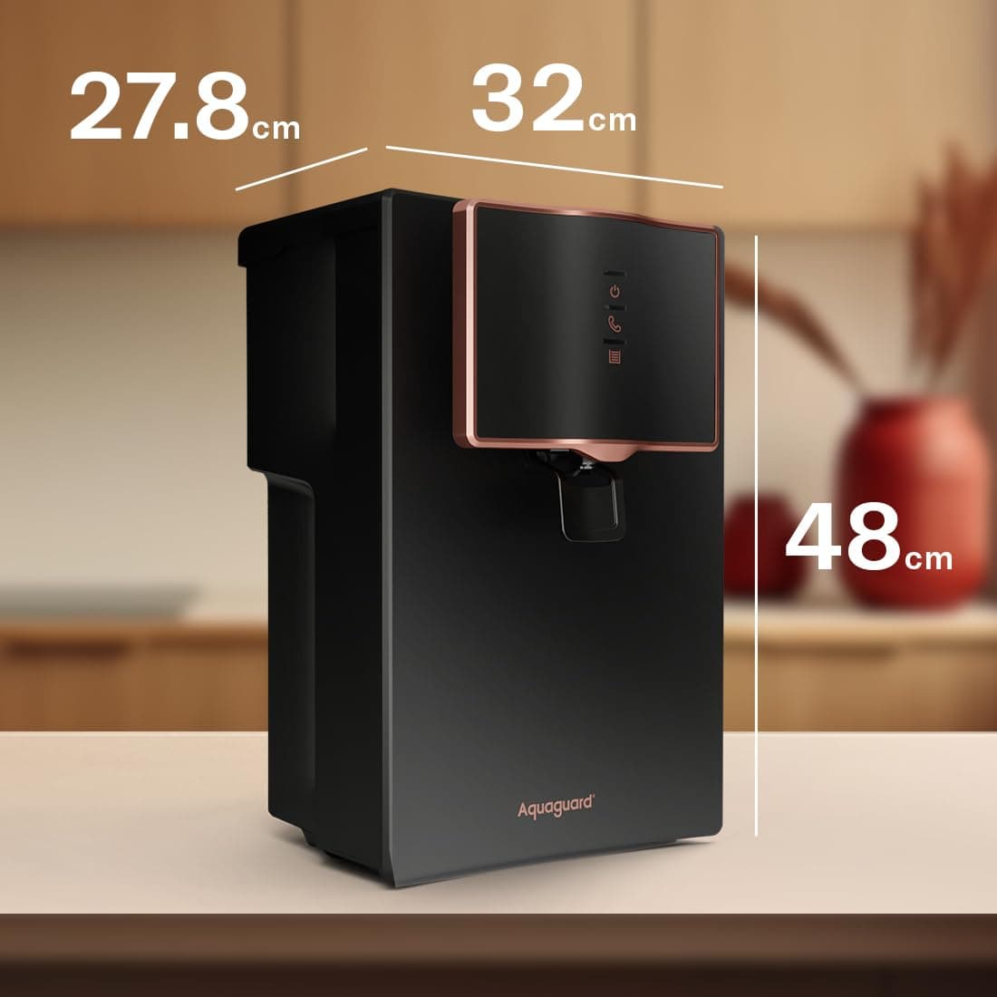 Aquaguard Marvel NXT 10-Stage Active Copper Tech Water Purifier | Up to 60% Water Savings | RO+UV+UF+Active Copper Tech | Taste Adjuster | Suitable for Tanker, Borewell & Municipal Water thumbnail 8