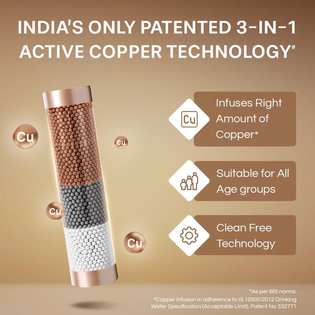 Aquaguard Marvel NXT 10-Stage Active Copper Tech Water Purifier | Up to 60% Water Savings | RO+UV+UF+Active Copper Tech | Taste Adjuster | Suitable for Tanker, Borewell & Municipal Water thumbnail 2
