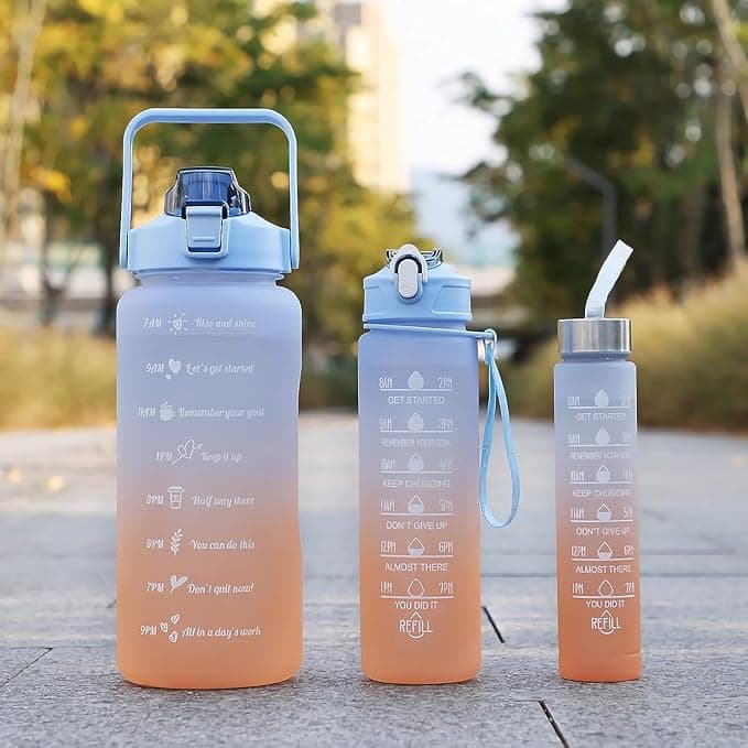 1000ml Aqua plastic Bottle variant 1000ml Black plastic Bottle
