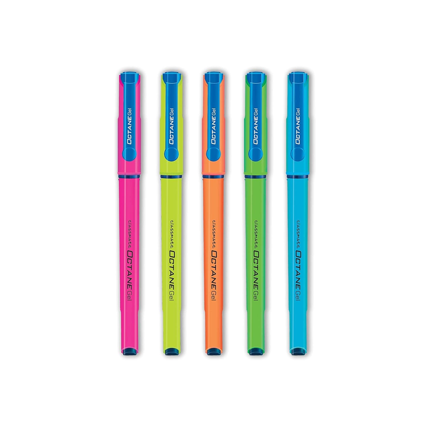 Classmate Octane Gel Neon - Count of 5 (Blue)